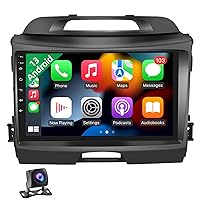 podofo Android 11 Car Stereo Head Unit for Kia Sportage 2010-2016, 10.1 Inch Touch Screen with Apple CarPlay, Android Auto, GPS, WiFi, RDS, Bluetooth, HD Backup Camera
