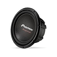 PIONEER TS-A301S4 - Powerful 12-inch Subwoofer, 1600 Watts Peak Power, Single 4 Ohm Voice Coil for a Powerful Bass