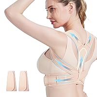 Women Back Braces Posture Corrector,Adjustable Upper Back Brace for Clavicle Support and Providing Pain Relief from Neck,Back Brace and Posture Corrector for Women and Men (Large/X-Large 35