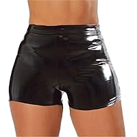 Womens Faux Leather Pants PU Coated Legging Women's Faux Leather Shorts High Waisted PU Shorts Butt Lifting Hot