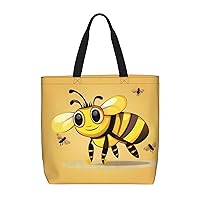 Zebra Print Stylish Canvas Tote Bag,Casual Tote'S Handbag Big Capacity Shoulder Bag, For Shopping, Work