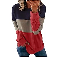 Women's Blouse Casual Long Sleeve Crew Neck Pullover T-Shirt Top Professional Clothes, S-3XL