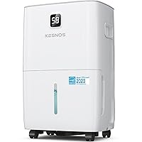 Kesnos 80 Pints Most Efficient Energy Star Dehumidifier with Front LCD Display for Home, Large Room - 5,500 Sq. Ft. Dehumidifier for Basement with Drain Hose and 1.06 Gal Water Tank(JD025N-80)