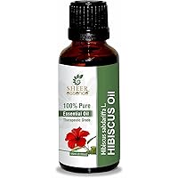 Pure Essential Oils for Aromatherapy, Skin Use, Diffusers, Candle and Soap Making 100% Undiluted & Uncut (Therapeutic Grade) - 5 ML (Hibiscus)