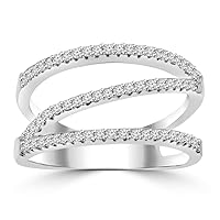 0.40 ct Ladies Round Cut Diamond Anniversary Wedding Band Ring G Color SI-1 Clarity in Platinum