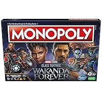 Hasbro Gaming Monopoly: Marvel Studios' Black Panther: Wakanda Forever Edition Board Game for Families and Kids Ages 8+, Game for 2-6 Players