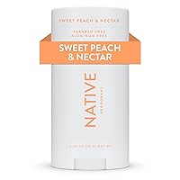 Native Deodorant | Natural Deodorant Seasonal Scents for Women and Men, Aluminum Free with Baking Soda, Probiotics, Coconut Oil and Shea Butter | Sweet Peach & Nectar