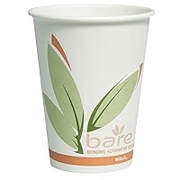 412RCN-J8484 12 oz Bare PCF Paper Hot Cup (Case of 1000)