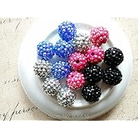Adabus 14 * 16MM 50pcs Mix Colors AB Twinkle Acrylic Plastic Bead Jewelry Beads Findings & Accessories