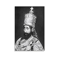 Haile Selassie I Historical Poster of Ethiopian Emperor Historical Figures Portrait Posters (4) Wall Art Paintings Canvas Wall Decor Home Decor Living Room Decor Aesthetic 24x36inch(60x90cm) Unframe