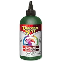 Unicorn SPiT 5771007 Gel Stain and Glaze, Dragon's Belly 8.0 Bottle, 8 Fl Oz (Pack of 1), Green