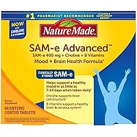 Nature Made SAM-e Complete 400 mg. Tablet (Helps Support Healthy Mood & Joint Comfort) 60 Count
