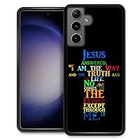 Compatible with Samsung Galaxy S24 Case,Christ Bible Cross Jesus Graphic Case Slim Soft Shockproof TPU Women Girls Boys Protective Cover Case for Samsung Galaxy S24 6.2-inch
