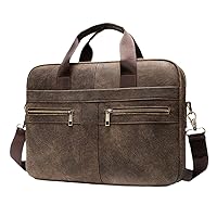 Men's Genuine Leather Briefcase Laptop Bag Natural Leather Messenger Briefcases Bags