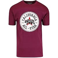 ShirtBANC California All Star Mens Shirt Cali Life Bandana Bear Tee