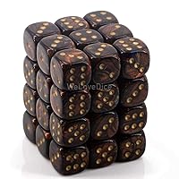 DND Dice Set-Chessex D&D Dice-12mm Scarab Blue Blood and Gold Polyhedral Dice Set-Dungeons and Dragons Dice Includes 36 Dice – D6