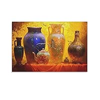 Wall Prints African Pottery Art Posters Decorative Painting Canvas Wall Posters And Art Picture Print Modern Family Bedroom Decor Gift 24x36inch(60x90cm)