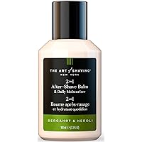 The Art of Shaving Bergamot & Neroli 2 in 1 After-Shave Balm & Daily Moisturizer for Men – Provides 8 hours of Restorative Hydration – Clinically Tested for Sensitive Skin – 3.3 oz