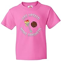 inktastic Less Upsetti More Spaghetti Youth T-Shirt