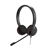 Evolve 20 UC Wired Headset, Stereo Professional Telephone Headphones for Greater Productivity, Superior Sound for Calls and Music, USB Connection, All Day Comfort Design
