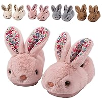 Toddler Slippers Girl Boy House Slipper Kids Rabbit Winter Slipper Warm Bunny Slippers Soft Plush Indoor Girls Boys Slipper