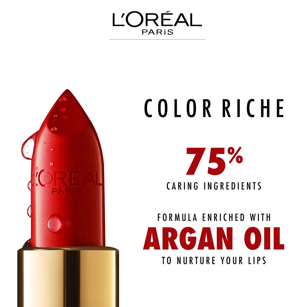 L'Oreal Paris Makeup Colour Riche Original Creamy, Hydrating Satin Lipstick, 262 Fresh as a Rose, 1 Count (Pack of 2)