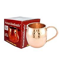 Pure Copper hammered Copper Mug copper Handle - Pure Copper Wine Cup - Vodka Mug -Bar Mug