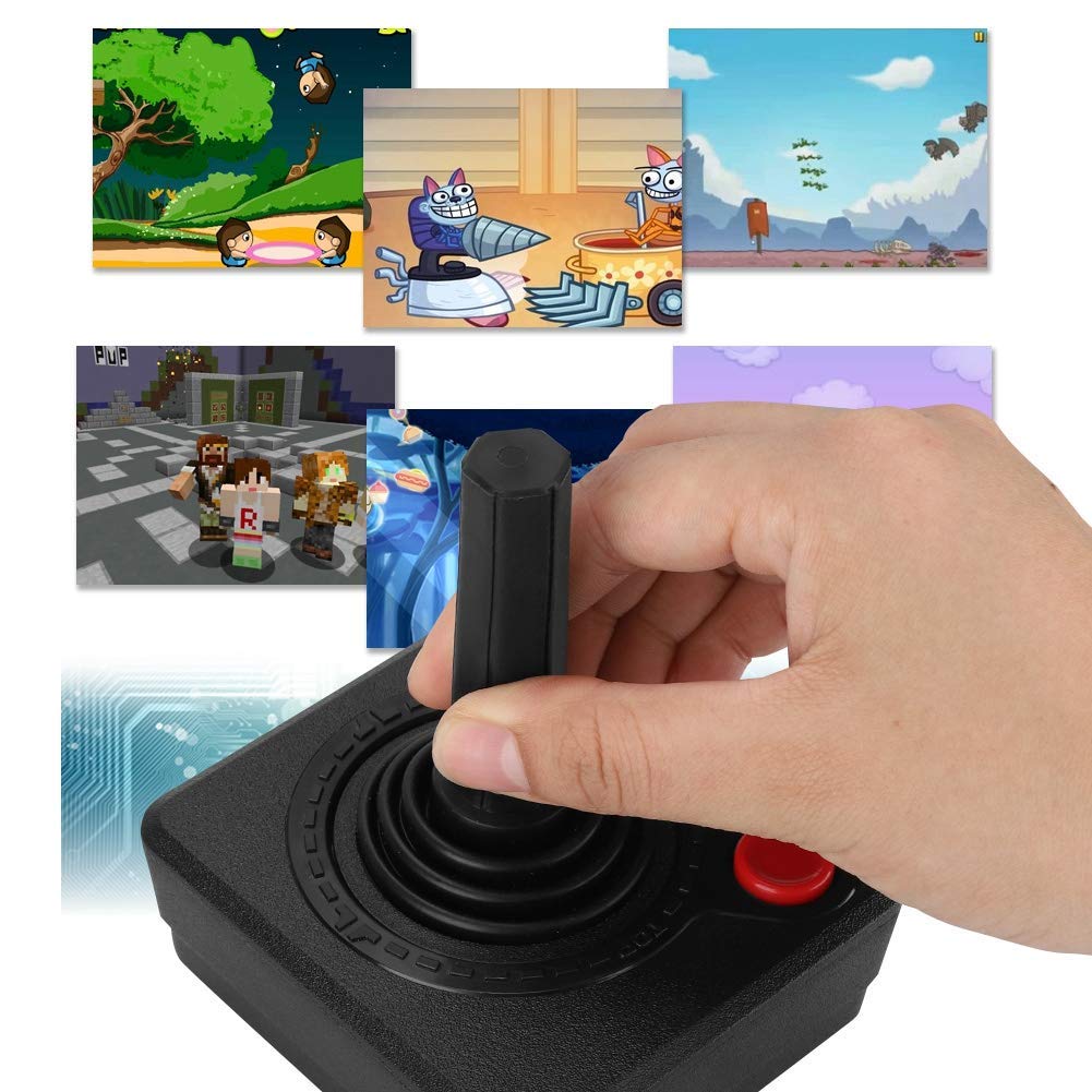 Tangxi 3D Game Joystick for Atari 2600,Retro Classic 3D Analog Mobile Gaming Joystick Controller Replacement for Atari,Compatible with Atari 7800 Console