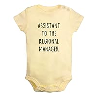 Assistant to the Assistant Regional Manager Funny Romper Newborn Baby Bodysuits Infant Cute Jumpsuits One-Piece Outfits