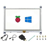 waveshare 5inch HDMI LCD Resistive Touch Screen LCD (B), 800x480 Resolution, Support All Versions of Raspberry Pi,Windows 10/8.1/8/7, BB Black, as Well as General Desktop Computers