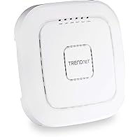 AC2200 Tri-Band PoE+ Indoor Wireless Access Point, 867Mbps WiFi AC + 400Mbps WiFi N Bands, Wave 2 MUMIMO, Client bridge, WDS, AP, WDS Bridge, WDS Station, Repeater Modes, TEW-826DAP,White
