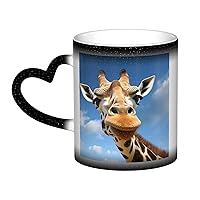 Color Changing Mug Funny Giraffe Coffee Mug Ceramic Coffee Cups Creative Mug Coffee Magic Mugs Magic Tea Cup Mug