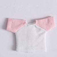 Short Sleeve T-Shirt for ob11,Molly,Body9,Gsc,1/12bjd Doll Clothes Toys Accessories (Pink)