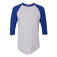 American Apparel Men's Unisex Poly-Cotton Raglan T-Shirt