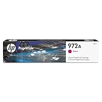 HP 972A | PageWide Cartridge | Magenta | Works with HP PageWide Pro 452 Series, 477 Series, 552dw, 577 Series | L0R89AN