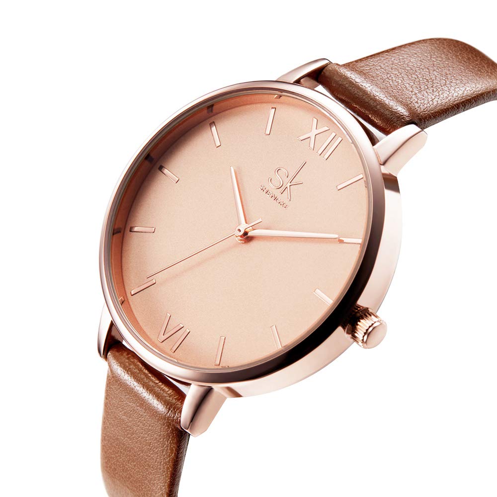 SHENGKE Female Watch Minimalist Ultra-Thin Watch 2023 Fashion Design Lady Girl Wrist Watch