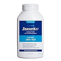 Zeasorb Super Absorbent Antifungal Treatment Powder for Jock Itch, Dermatologist Recommended, Attacks & Absorbs Moisture, Patented Odor Control Technology, with Bentonite Clay and Aloe, 2.5 oz bottle