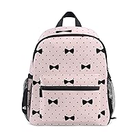 My Daily Kids Backpack Cute Bow Pattern Polka Dots Nursery Bags for Preschool Children