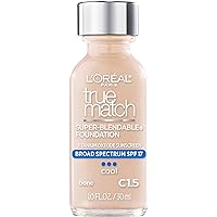 Makeup True Match Super-Blendable Liquid Foundation, Bone C1.5, 1 Fl Oz,1 Count