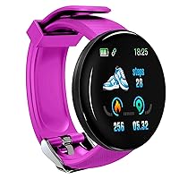 Round D18 Smart Watch Sports Tracker Men Women Waterproof Blood Pressure Reminder Fitness Monitor