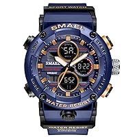 Mens Watch Military Waterproof Sport Watches Army LED Digital Multifunction Wristwatches for Male