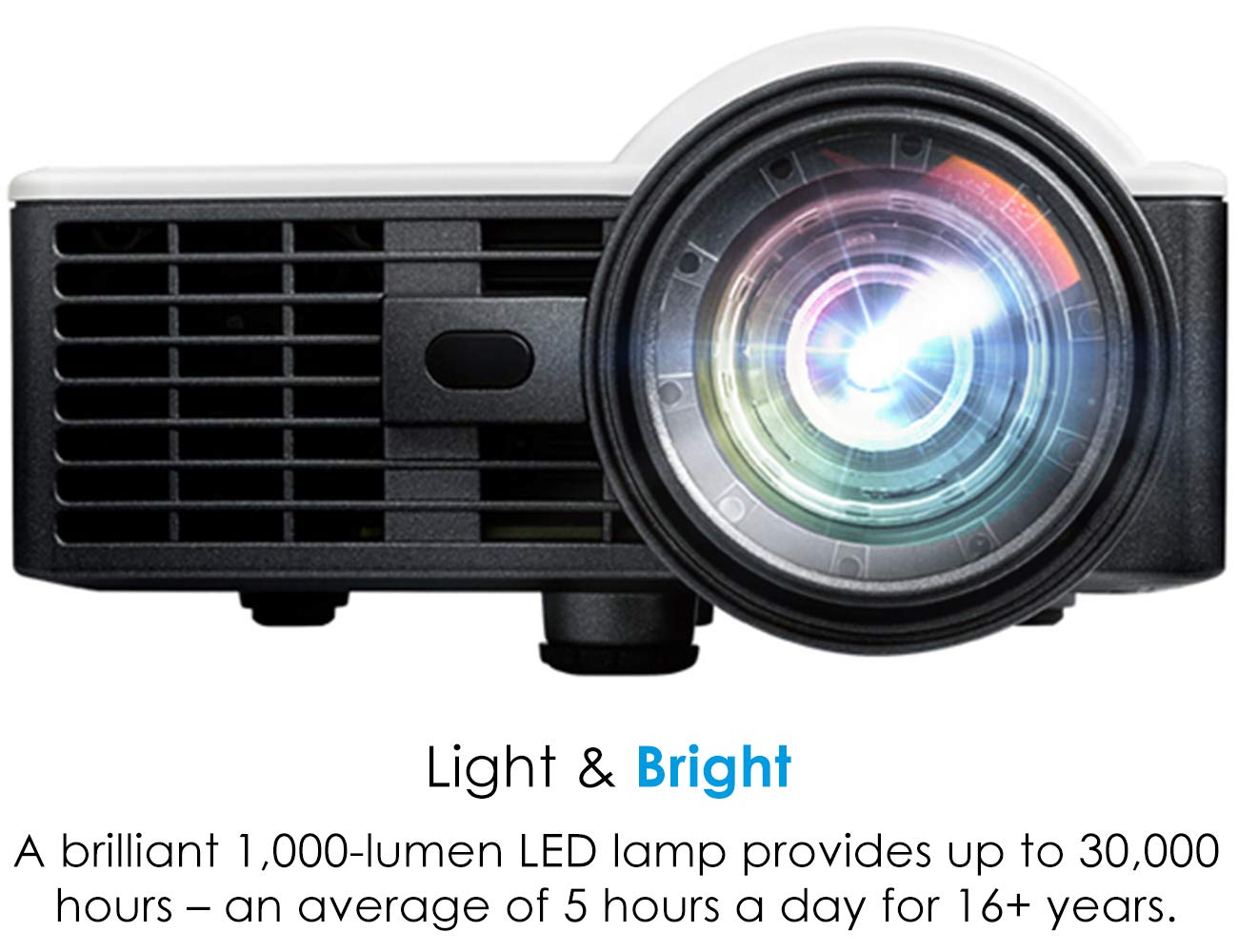 Optoma Portable LED Projector | 1000 lumens with Auto Focus | ML1050ST+