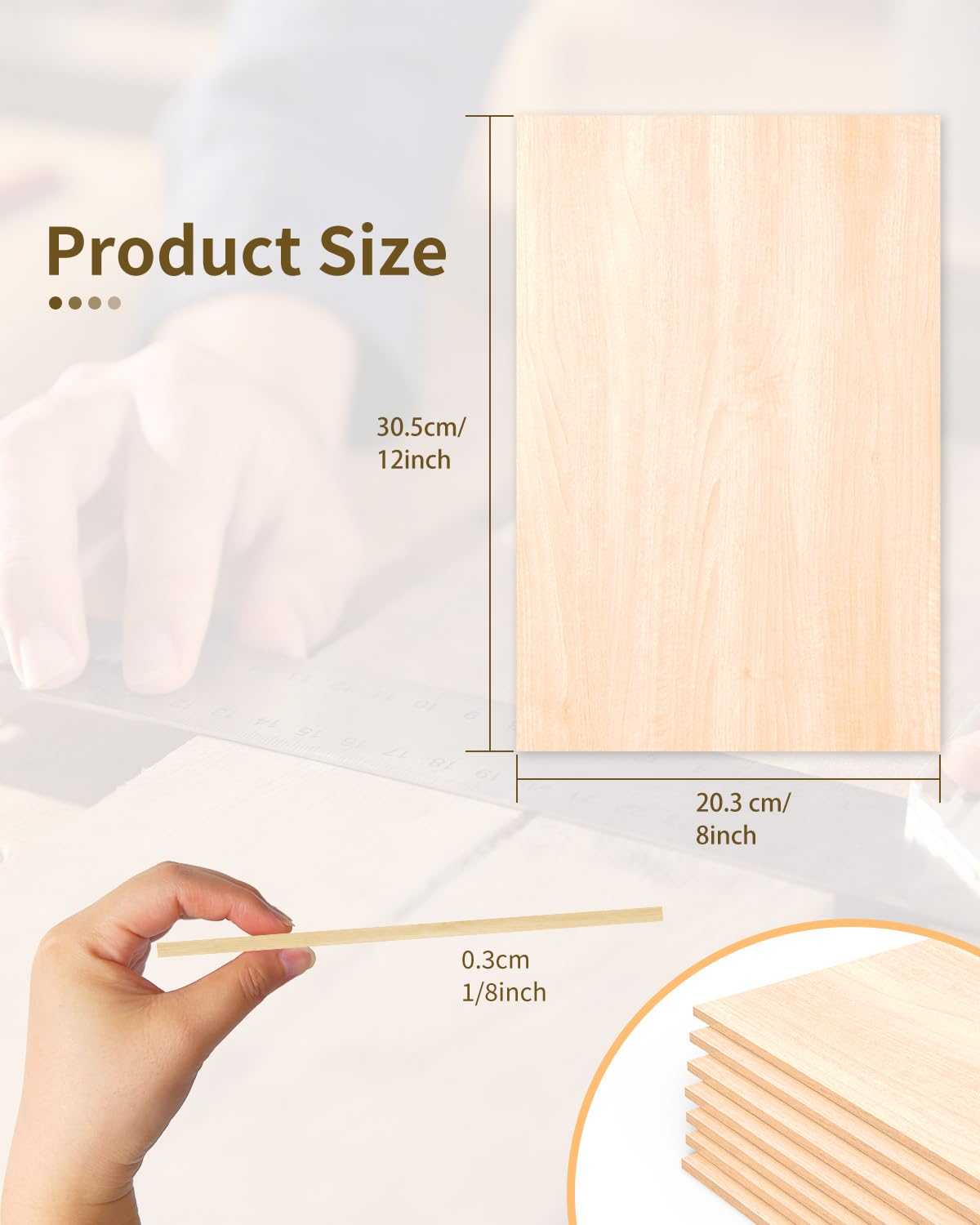 XNEONLab Basswood Plywood Sheets-15 Pack 12