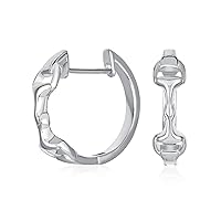 Cowgirl Equine Gift Horse-bit Hoop Dangle Equestrian Earrings Western Jewelry For Women Teen Rose Gold Plated .925 Sterling Silver