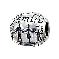 Sterling Silver Family Bead/Charm