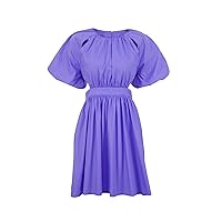 EFOFEI Womens Loose Short Cute Dress with Back Zipper Strench Dresses