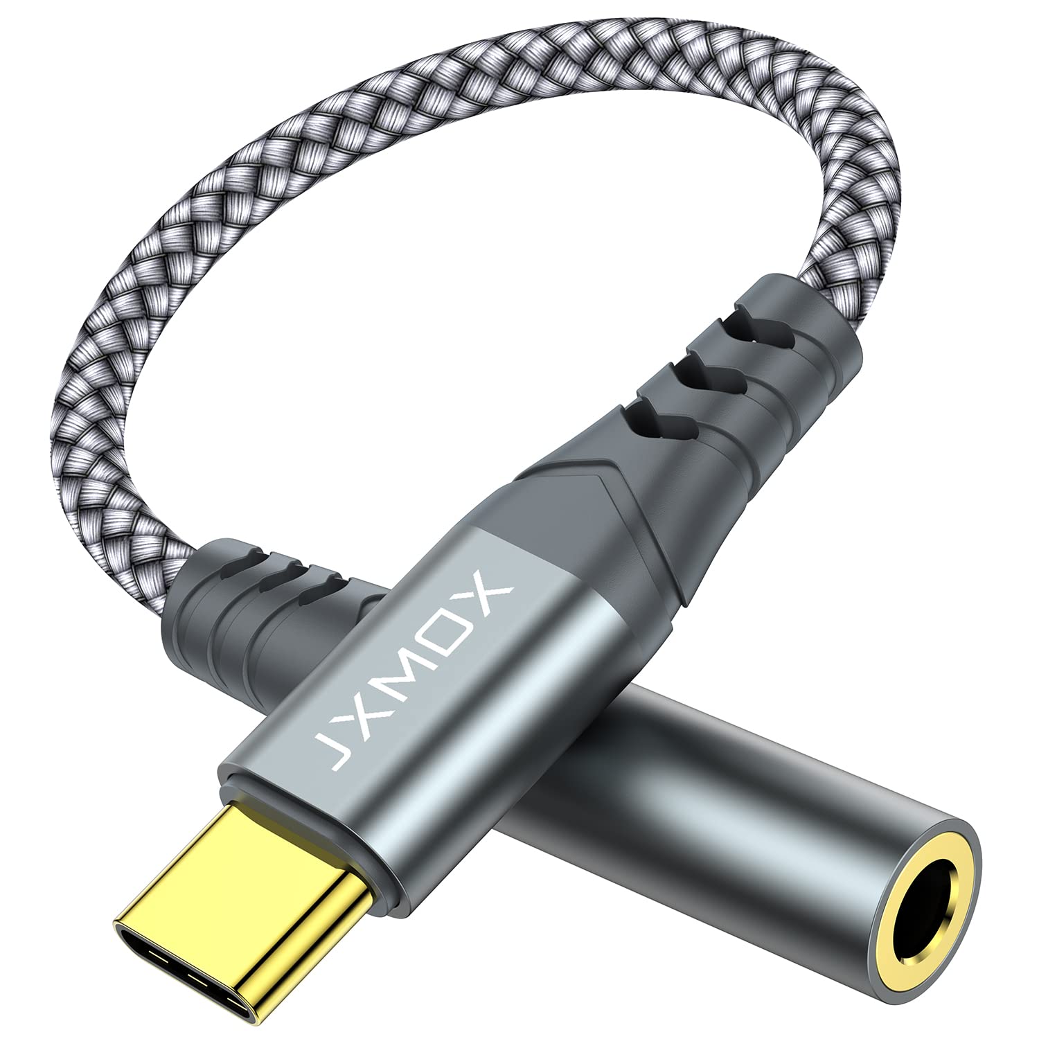 USB C to 3.5mm Male Aux Cable 3.3ft Car Stereos Speaker Grey Headphones and More JSAUX Type C to 3.5mm Audio Cord Compatible with Pixel 4 3 2 XL Samsung Galaxy S20 S20+ Ultra Note 10 S10 S9 Plus 