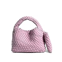 Fashion Handbag For Women Woven Tote Bag Bucket Composite Bag Knitting Chain Bag Female Crossbody Shoulder Bag Shopper Purses
