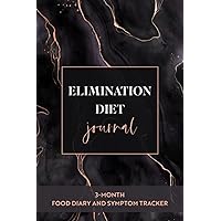 Elimination Diet Journal: 3-Month Food Diary and Symptom Tracker in 6”x 9” size | Black Marble Elimination Diet Journal: 3-Month Food Diary and Symptom Tracker in 6”x 9” size | Black Marble Paperback