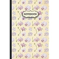 Orchid Flowers Notebook: Blank Lined Coworker Gag Gift Funny Orchid Flowers Office Notebook Journal - Orchid Flowers Dream Journal and Memory Record Notepad for Colleagues